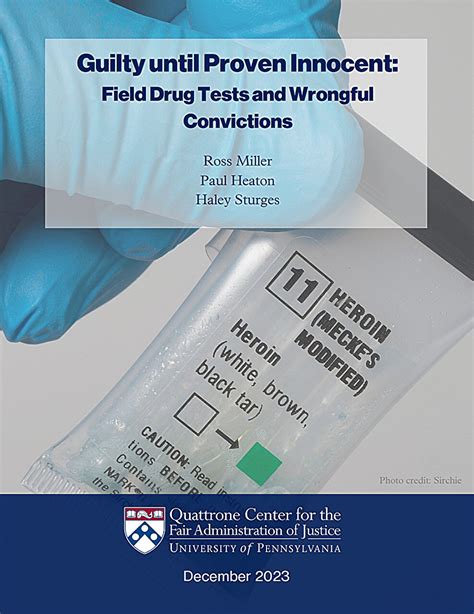 ‘False Positive’ Field Drug Tests Lead to Wrongful 